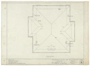Primary view of object titled 'Bacon Residence, Abilene, Texas: Roof Plan'.