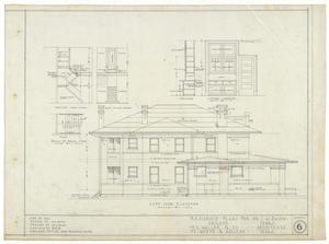 Primary view of object titled 'Bacon Residence, Abilene, Texas: Left Side Elevation'.