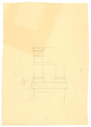 Primary view of object titled 'Castle Residence, Abilene, Texas: Unfinished Column Plan'.