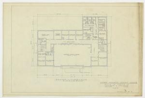 Primary view of object titled 'Coke County Courthouse: Second Floor Plan'.