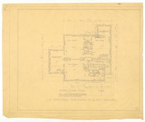 Primary view of object titled 'Ely Residence, Abilene, Texas: Second Floor Plan'.
