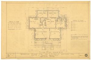 Primary view of object titled 'Bynum Residence, Abilene, Texas: Floor Plan'.