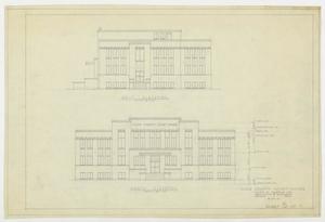 Coke County Courthouse: Elevations