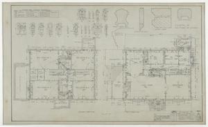 Primary view of object titled 'Bunkley Residence, Stamford, Texas: First and Second Floor Plans'.