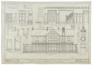 Primary view of object titled 'Campbell Residence, Abilene, Texas: Elevation and Details'.