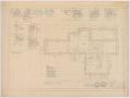 Technical Drawing: Barnett Residence, Abilene, Texas: Foundation Plan