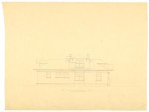 Primary view of object titled 'Castle Residence, Abilene, Texas: Elevation Plan'.