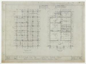 Primary view of object titled 'Langston Residence, Ranger, Texas: Cottage, Foundation and Floor'.