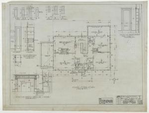 Primary view of object titled 'Martin Residence, San Saba, Texas: Plans for a Residence, Second Floor'.