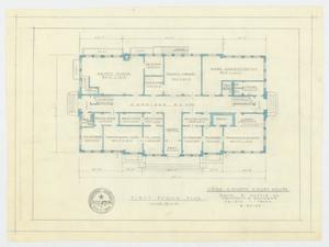 Coke County Courthouse: First Floor Plan