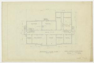 Primary view of object titled 'Coke County Courthouse: Basement Floor Plan'.
