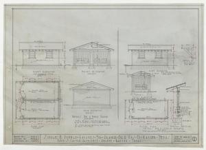 Primary view of object titled 'Prairie Oil & Gas Co. Cottage, Ranger, Texas: Elevations, Plans, and Details'.