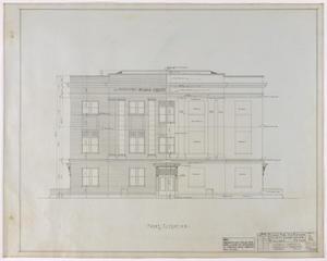 Primary view of object titled 'Reagan County Courthouse: Front Elevation'.