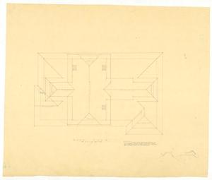 Primary view of object titled 'Castle Residence, Abilene, Texas: Roof Plan'.