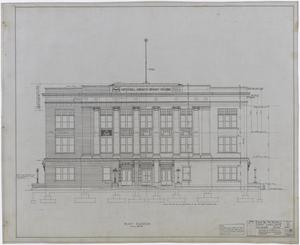Primary view of object titled 'Mitchell County Courthouse: Front Elevations'.