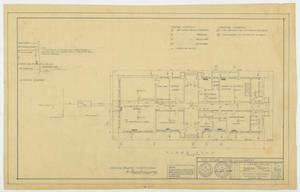 Primary view of object titled 'Borden County Courthouse: Floor Plan with Heating and Gas Lighting'.