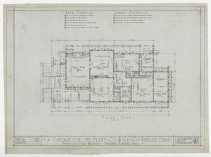 Primary view of object titled 'Prairie Oil & Gas Co. Cottage, Ranger, Texas: Floor Plan'.
