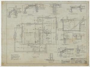 Primary view of object titled 'Martin Residence, San Saba, Texas: Plans for a Residence, Foundation'.