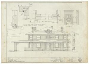 Primary view of object titled 'Bacon Residence, Abilene, Texas: Front Elevation'.