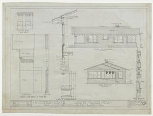 Primary view of object titled 'Langston Residence, Ranger, Texas: Cottage, Elevation'.