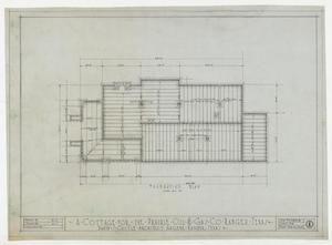 Primary view of object titled 'Prairie Oil & Gas Co. Cottage, Ranger, Texas: Foundation Plan'.