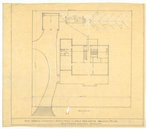 Primary view of object titled 'Davis Residence, Abilene, Texas: Plot Plan'.
