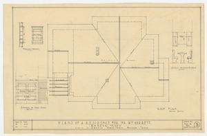 Primary view of object titled 'Garrett Residence, Ranger, Texas: Roof Plan'.