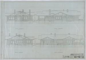 Primary view of object titled 'Powell Residence, Tuscola, Texas: Residence Plans for Mr. J. R. Powell, Four Elevations'.