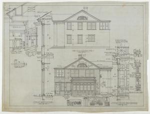 Primary view of object titled 'Martin Residence, San Saba, Texas: Plans for a Residence, West Elevation'.