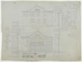 Thumbnail image of item number 2 in: 'Martin Residence, San Saba, Texas: Plans for a Residence, West Elevation'.