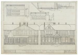 Primary view of object titled 'Campbell Residence, Abilene, Texas: Section, Detail, and Elevations'.