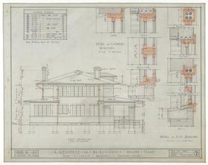 Primary view of object titled 'Davis Residence, Abilene, Texas: Elevation'.