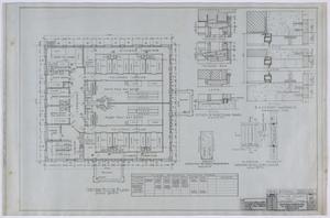 Primary view of object titled 'Taylor County Jail, Abilene, Texas: Second Floor Layout and Details'.