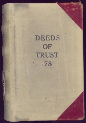 Primary view of object titled 'Travis County Deed Records: Deed Record 78 - Deeds of Trust'.