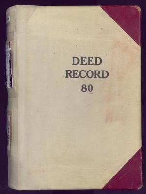 Primary view of object titled 'Travis County Deed Records: Deed Record 80'.