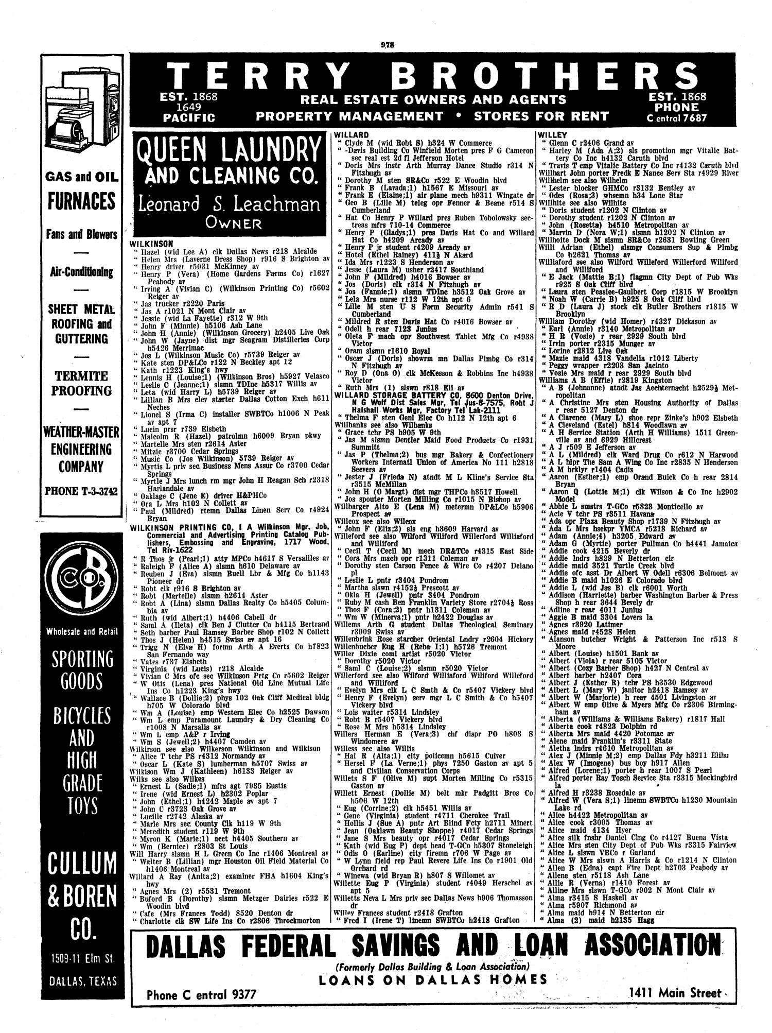 Dallas City Directory, 1941
                                                
                                                    978
                                                