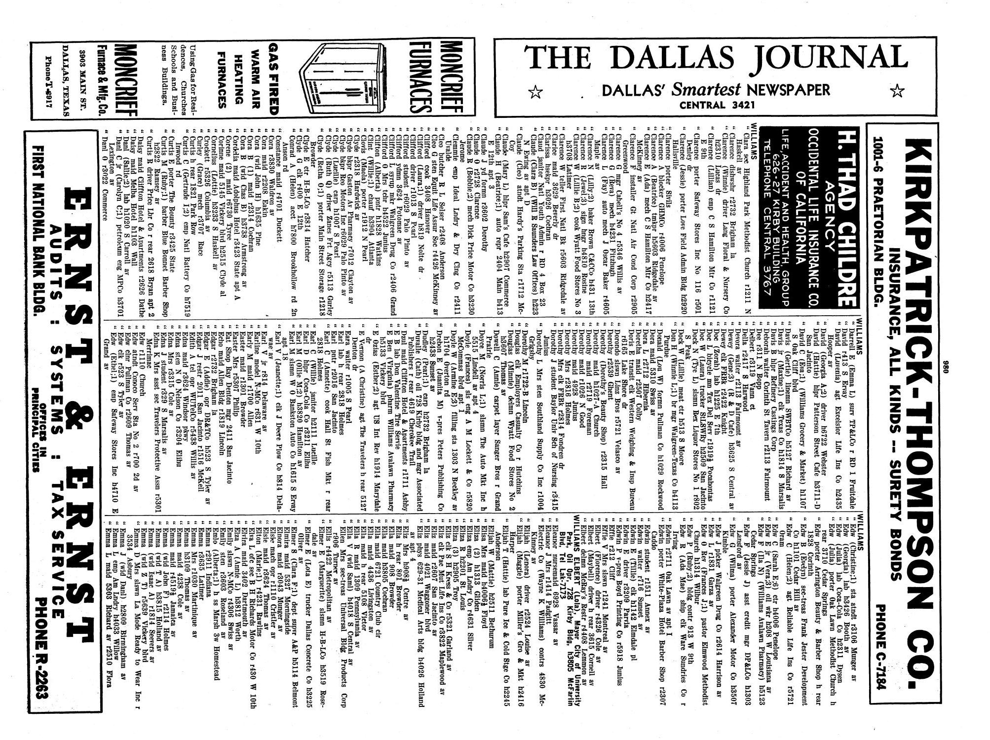 Dallas City Directory, 1941
                                                
                                                    980
                                                