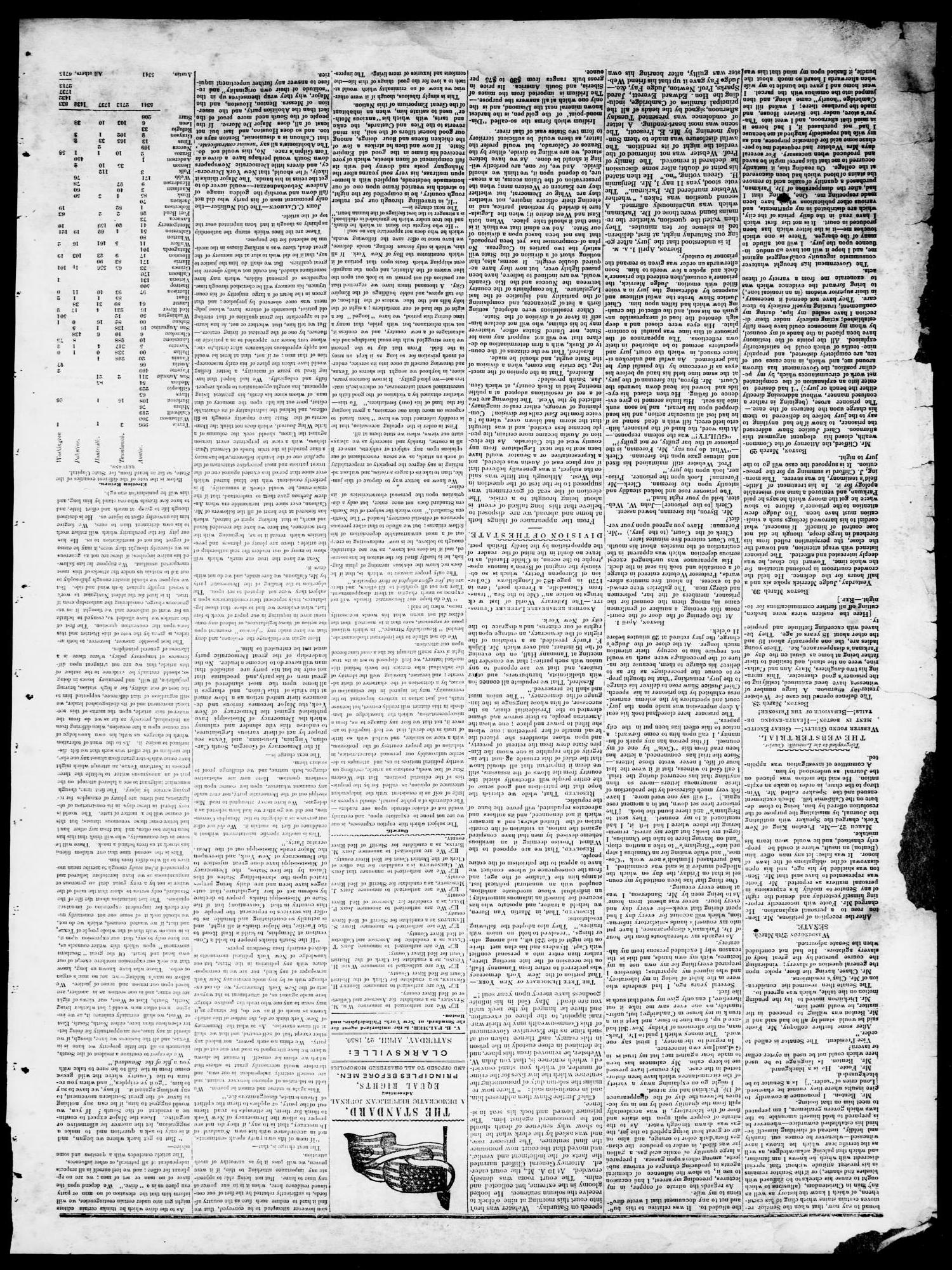 The Northern Standard. (Clarksville, Tex.), Vol. 7, No. 35, Ed. 1, Saturday, April 27, 1850
                                                
                                                    [Sequence #]: 2 of 4
                                                