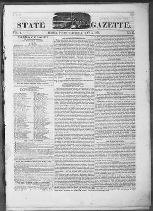 Texas State Gazette. (Austin, Tex.), Vol. 1, No. 37, Ed. 1, Saturday, May 4, 1850