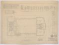 Thumbnail image of item number 1 in: 'Baptist Church, Sterling City, Texas: Main Floor Plan'.