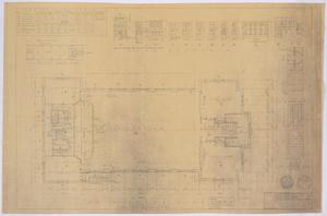 Primary view of object titled 'Baptist Church, Sterling City, Texas: Main Floor Plan'.