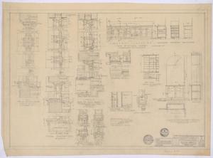 Primary view of object titled 'Baptist Church, Sterling City, Texas: Details'.