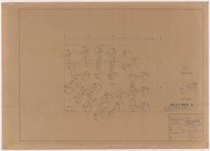 Primary view of object titled 'Bryan Air Force Base Housing: Plot Plan - Section 2'.