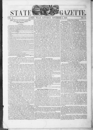 Texas State Gazette. (Austin, Tex.), Vol. 2, No. 11, Ed. 1, Saturday, November 2, 1850