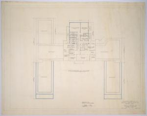 Primary view of object titled 'Haskell County Hospital Alterations, Haskell, Texas: Proposed Addition to Basement Plan'.