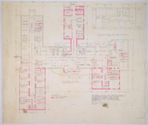 Haskell County Hospital Alterations, Haskell, Texas: Revised Floor Plan of Additions and Alterations