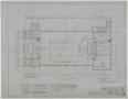 Thumbnail image of item number 1 in: 'First Methodist Church, McCaulley, Texas: First Floor Plan'.
