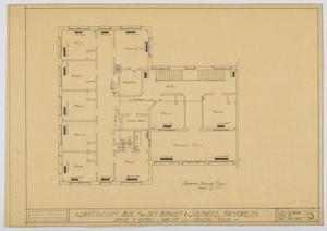Primary view of object titled 'Sanitarium Building, Stamford, Texas: Second Floor'.