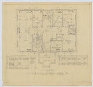 Primary view of object titled 'Sanitarium Building, Lamesa, Texas: First Floor'.