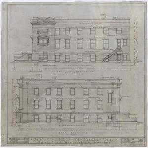 Primary view of object titled 'Baptist Church, Ranger, Texas: Elevations'.
